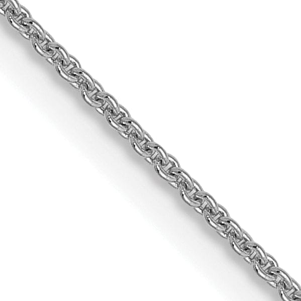 Lovely Rita's Chains 14K White Gold .9 mm Round Cable Chain