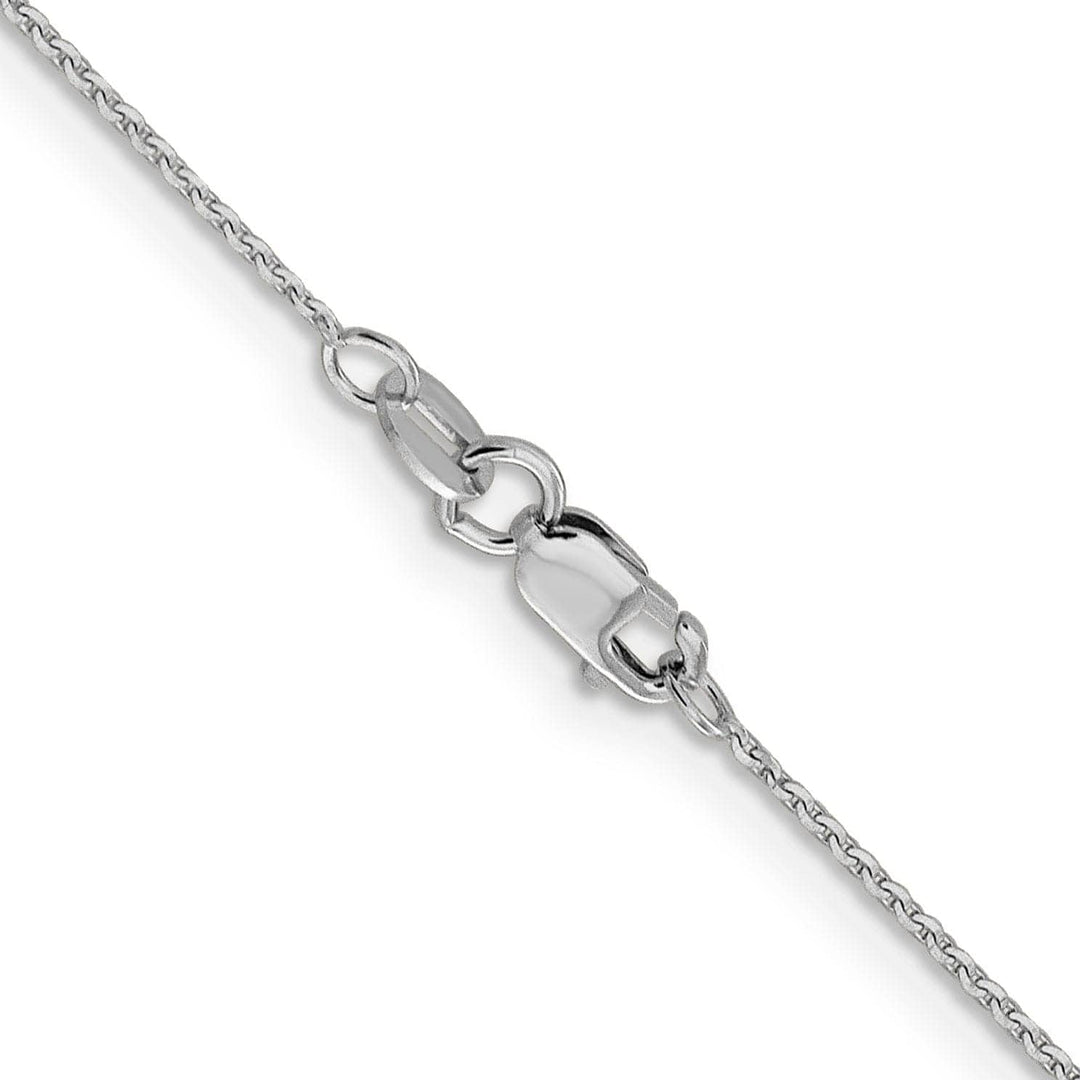 Lovely Rita's Chains 14K White Gold .90 mm Diamond Cut Cable Chain