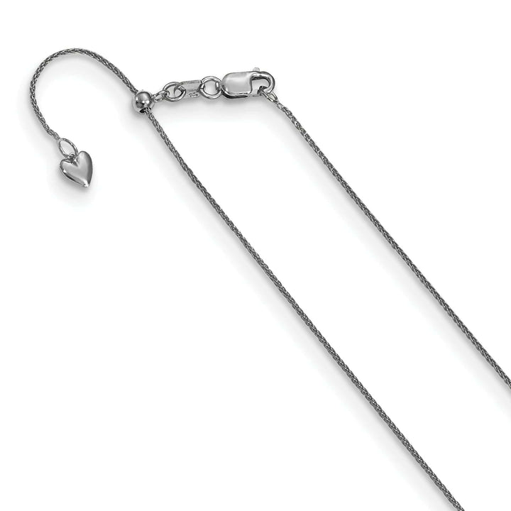 Lovely Rita's Chains 14k White Gold Adjustable .85mm Wheat Chain