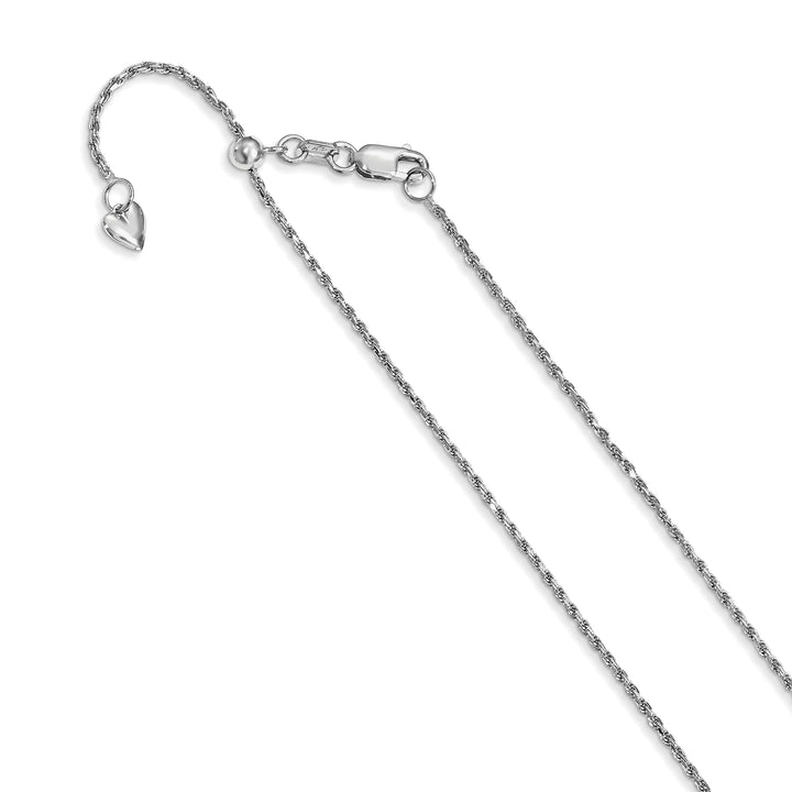 Lovely Rita's Chains 14k White Gold Adjustable Rope Chain