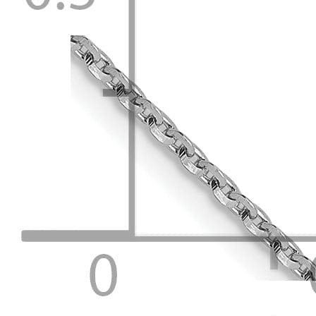 Lovely Rita's Chains 14K White Gold Oval Cable Link Chain