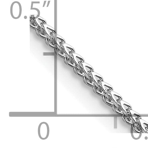 Lovely Rita's Chains 14k White Gold Polished 1.00mm Franco Chain