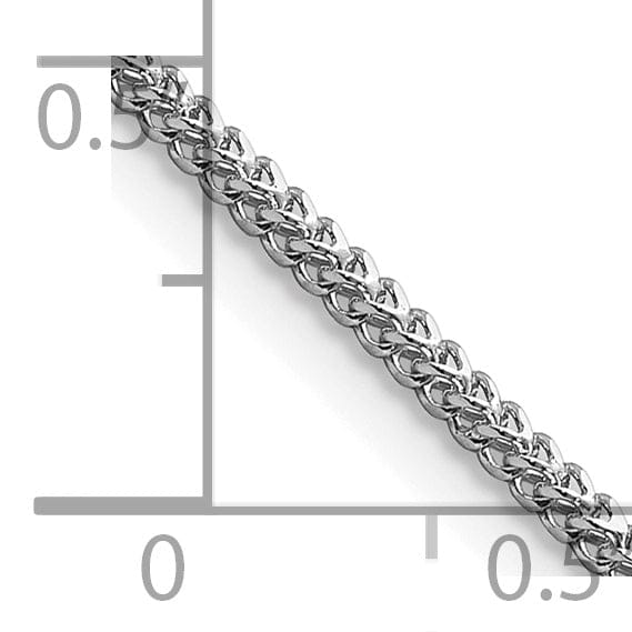 Lovely Rita's Chains 14k White Gold Polished 1.30mm Franco Chain