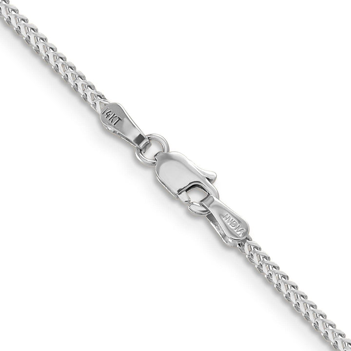 Lovely Rita's Chains 14k White Gold Polished 1.30mm Franco Chain