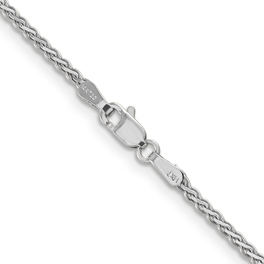 Lovely Rita's Chains 14k White Gold Polished 1.80m Flat Wheat Chain