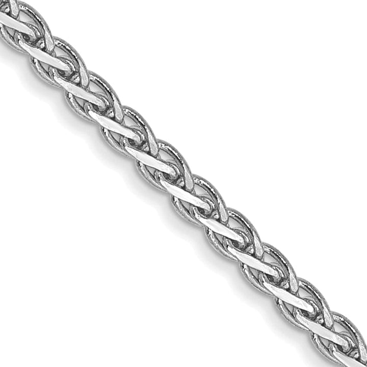 Lovely Rita's Chains 14k White Gold Polished 1.80m Flat Wheat Chain