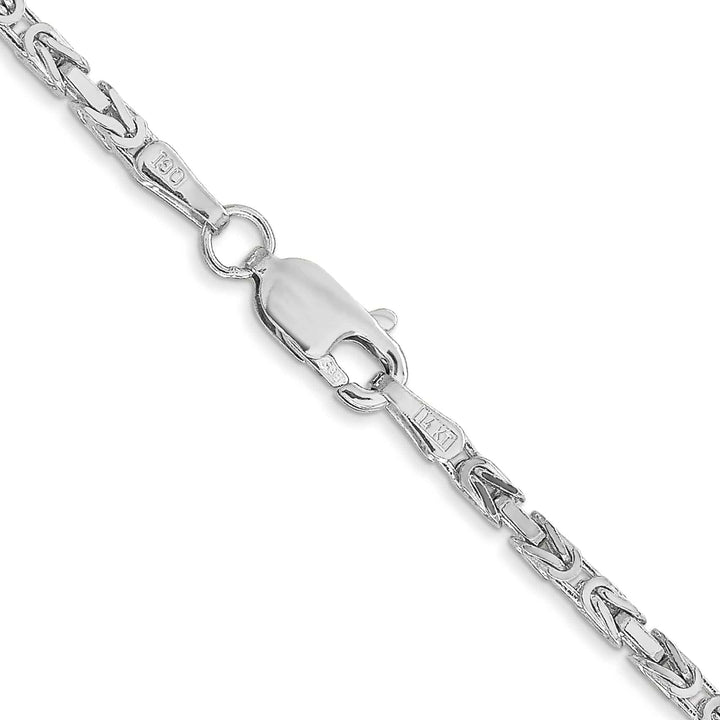 Lovely Rita's Chains 14k White Gold Polished 2.00mm Byzantine Chain