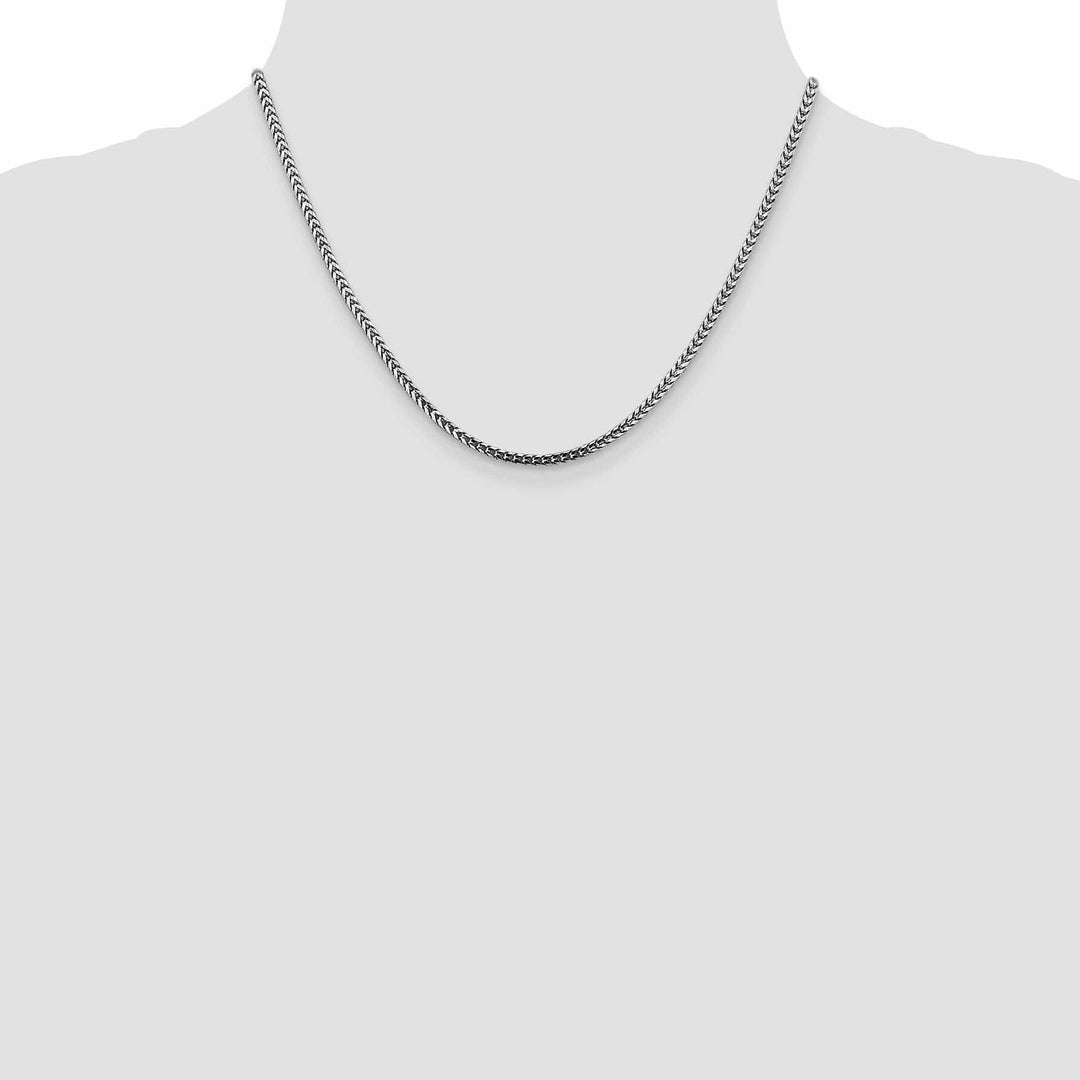 Lovely Rita's Chains 14k White Gold Polished 2.50mm Franco Chain