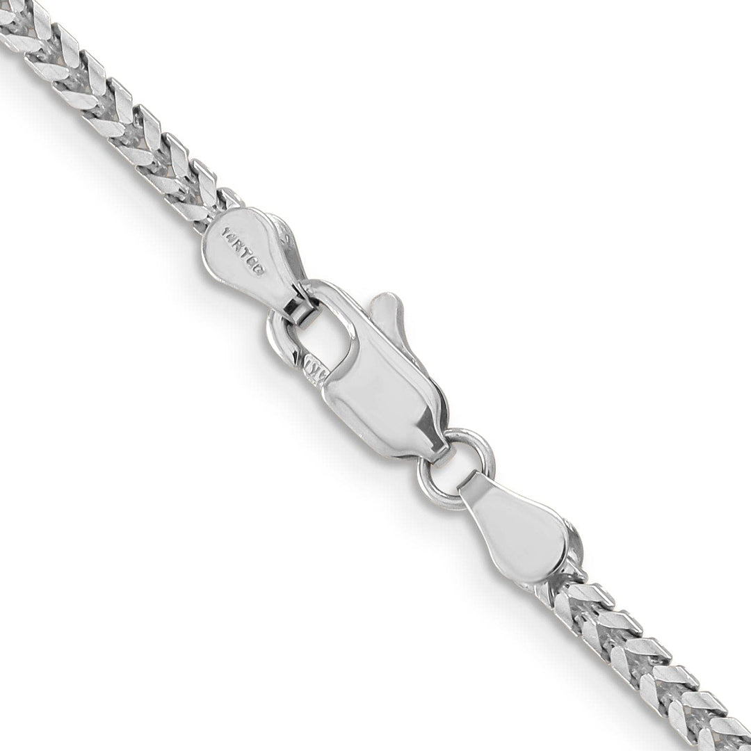 Lovely Rita's Chains 14k White Gold Polished 2.50mm Franco Chain
