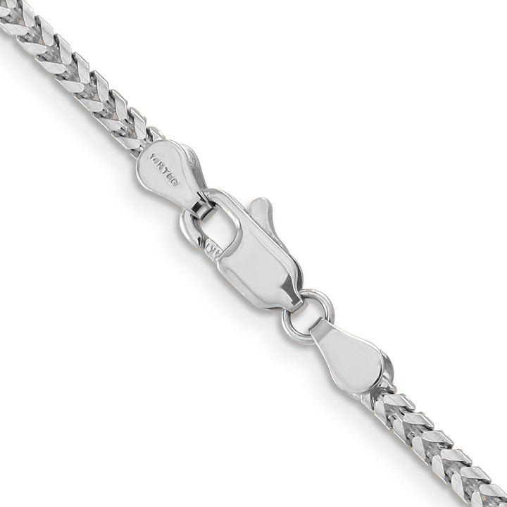 Lovely Rita's Chains 14k White Gold Polished 2.50mm Franco Chain