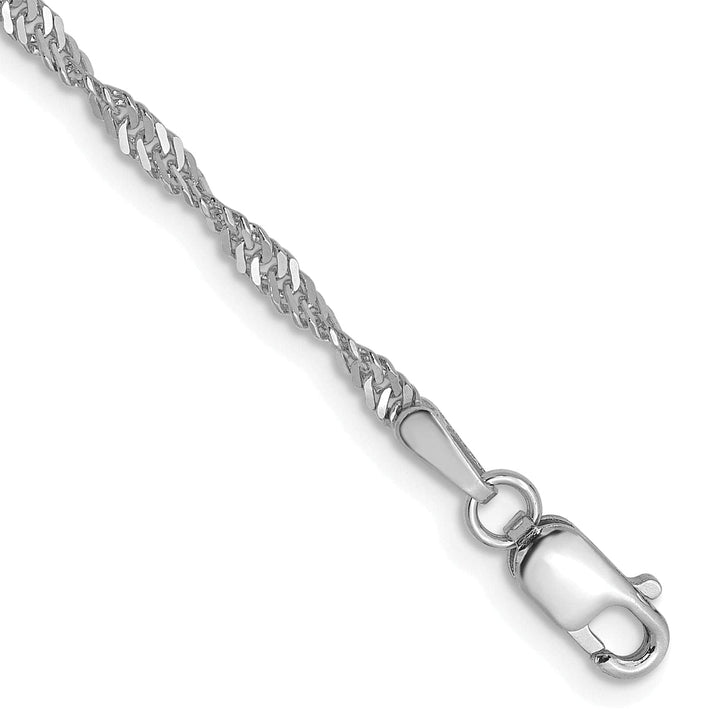 Lovely Rita's Chains 14K White Gold Singapore Chain