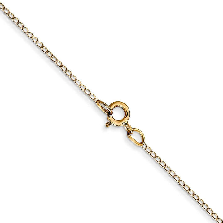 Lovely Rita's Chains 14k Yellow Gold 0.42mm Carded Solid Curb Chain