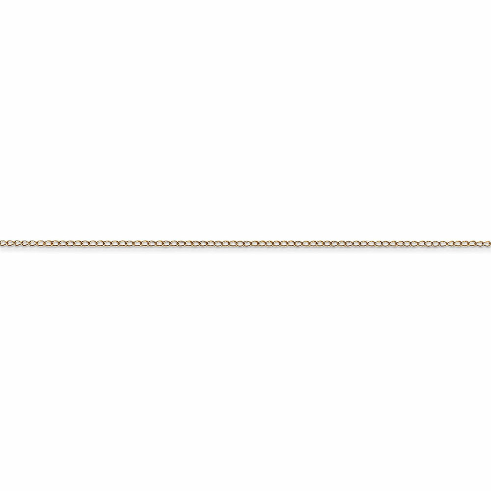 Lovely Rita's Chains 14k Yellow Gold 0.42mm Carded Solid Curb Chain