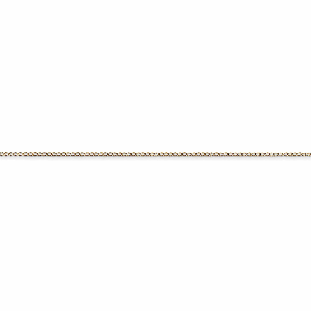 Lovely Rita's Chains 14k Yellow Gold 0.42mm Carded Solid Curb Chain