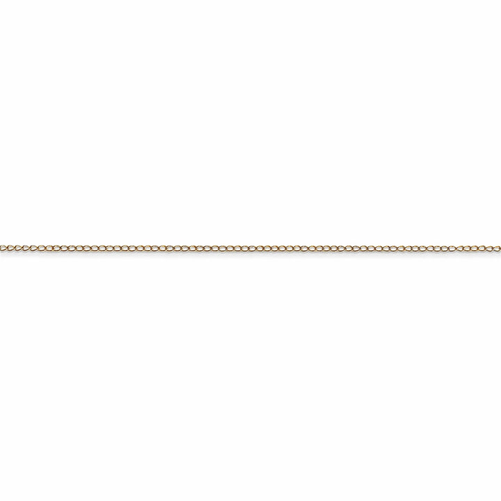 Lovely Rita's Chains 14k Yellow Gold 0.42mm Carded Solid Curb Chain