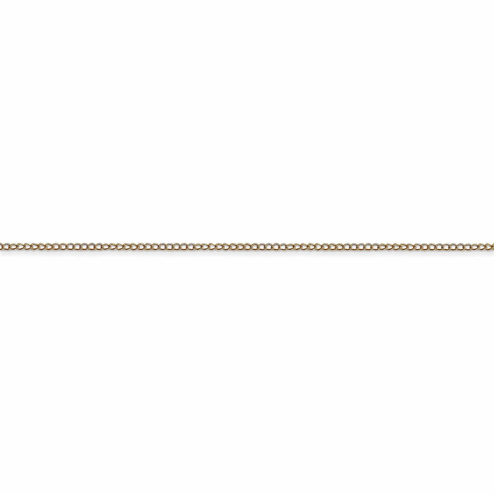 Lovely Rita's Chains 14k Yellow Gold 0.5-mm Wide Carded Solid Curb Chain