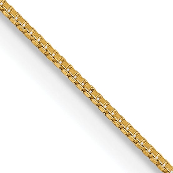 Lovely Rita's Chains 14k Yellow Gold 0.50mm Polish Solid Box Chain
