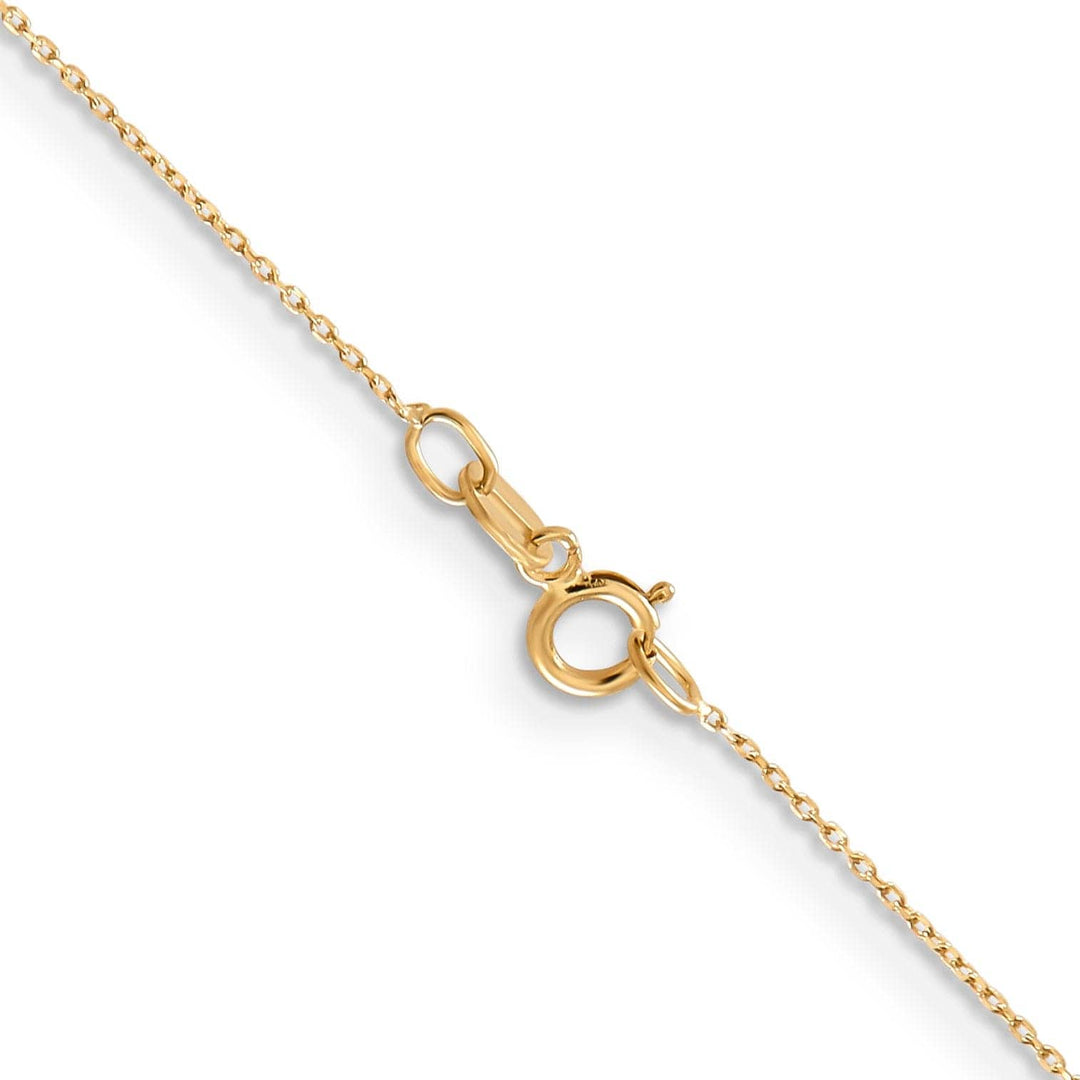 Lovely Rita's Chains 14k Yellow Gold 0.50mm Solid D.C Cable Chain