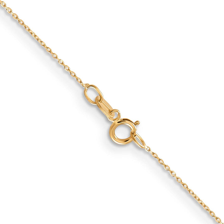 Lovely Rita's Chains 14k Yellow Gold 0.50mm Solid D.C Cable Chain