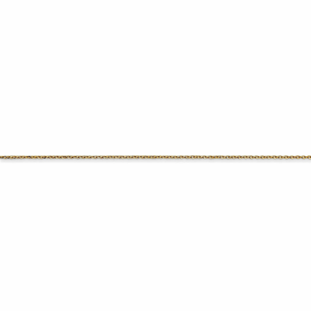 Lovely Rita's Chains 14k Yellow Gold 0.50mm Solid D.C Cable Chain