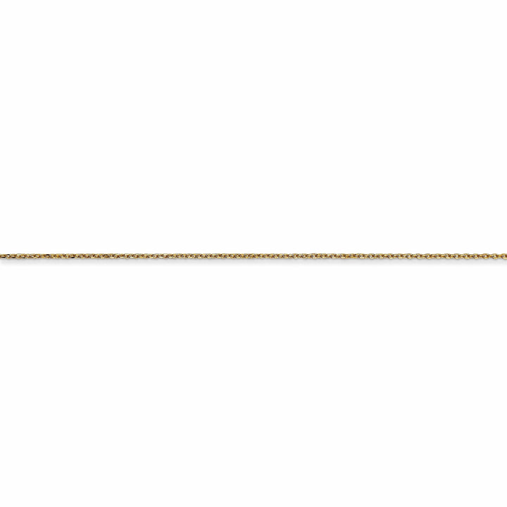 Lovely Rita's Chains 14k Yellow Gold 0.50mm Solid D.C Cable Chain