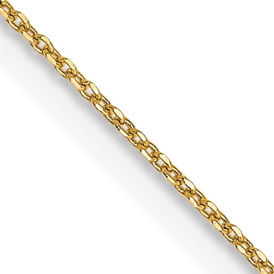 Lovely Rita's Chains 14k Yellow Gold 0.50mm Solid D.C Cable Chain