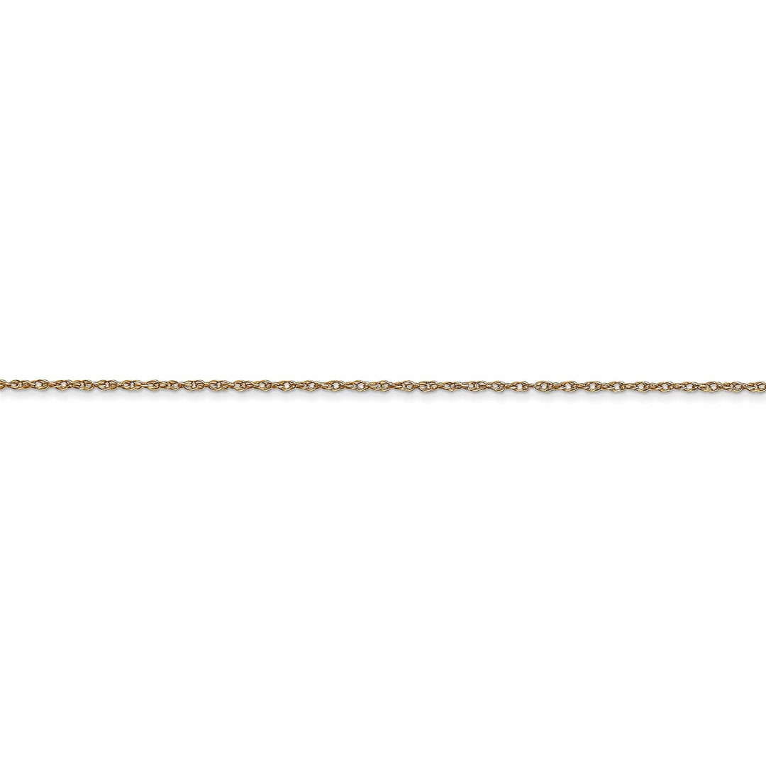 Lovely Rita's Chains 14k Yellow Gold 0.60mm Carded Cable Rope Chain