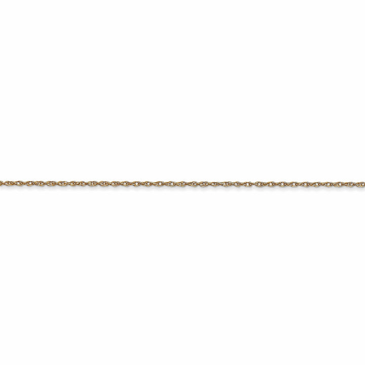 Lovely Rita's Chains 14k Yellow Gold 0.60mm Carded Cable Rope Chain