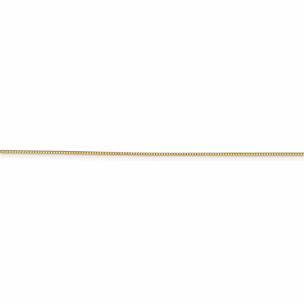 Lovely Rita's Chains 14k Yellow Gold 0.70mm Polish Solid Box Chain
