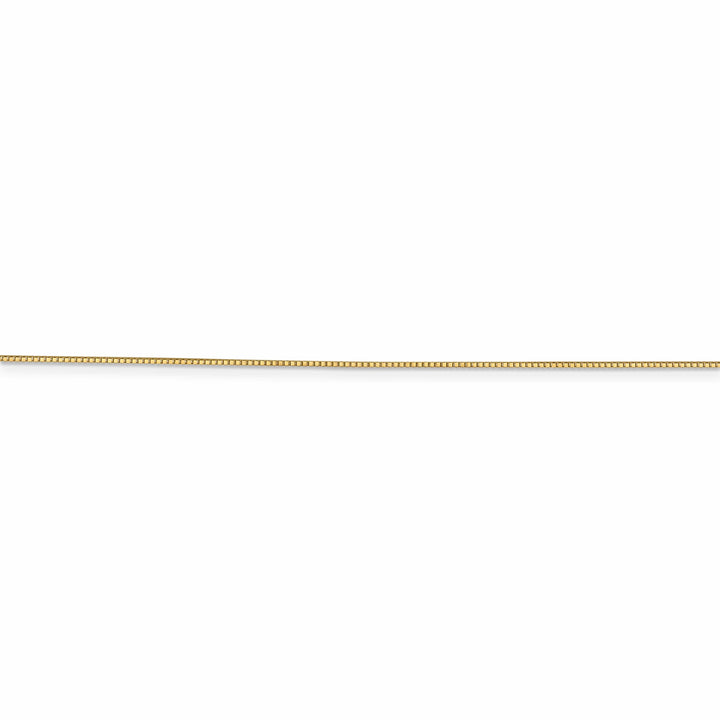 Lovely Rita's Chains 14k Yellow Gold 0.70mm Polish Solid Box Chain