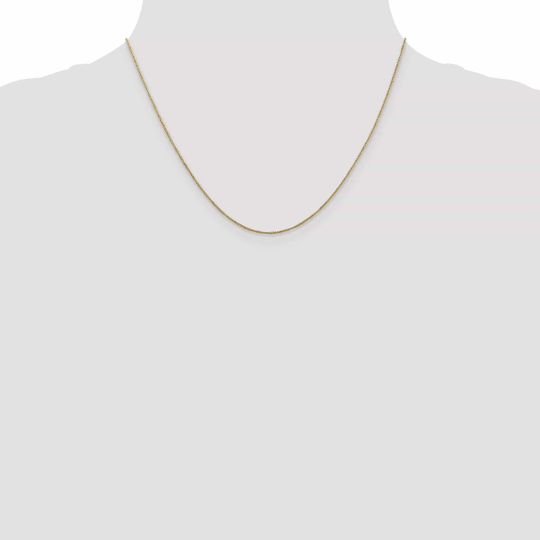 Lovely Rita's Chains 14k Yellow Gold 0.70mm Polished Ropa Chain
