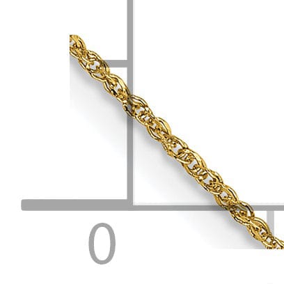 Lovely Rita's Chains 14k Yellow Gold 0.70mm Polished Ropa Chain