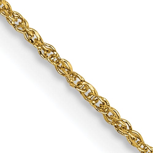 Lovely Rita's Chains 14k Yellow Gold 0.70mm Polished Ropa Chain