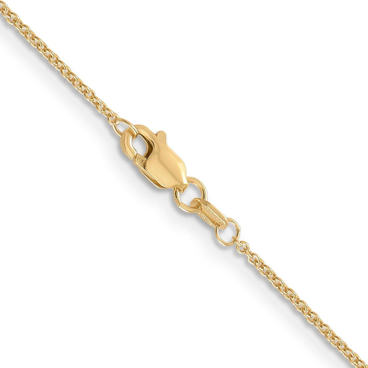 Lovely Rita's Chains 14k Yellow Gold 0.70mm Round Link Cable Chain
