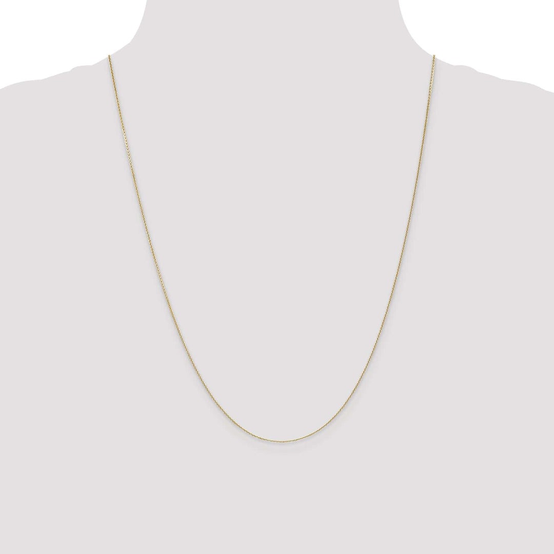 Lovely Rita's Chains 14k Yellow Gold 0.75mm Round Link Cable Chain