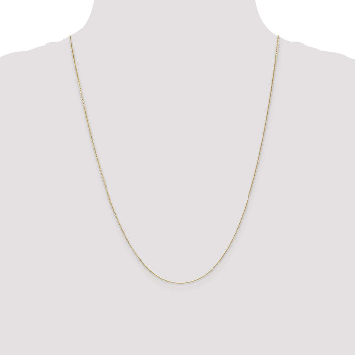 Lovely Rita's Chains 14k Yellow Gold 0.75mm Round Link Cable Chain