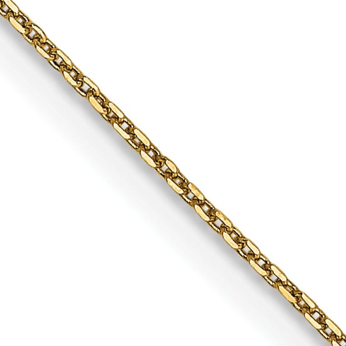 Lovely Rita's Chains 14k Yellow Gold 0.75mm Round Link Cable Chain