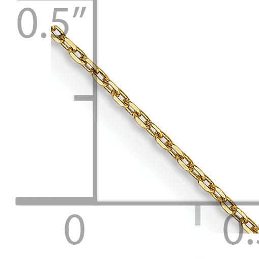 Lovely Rita's Chains 14k Yellow Gold 0.80mm Solid D.C Cable Chain