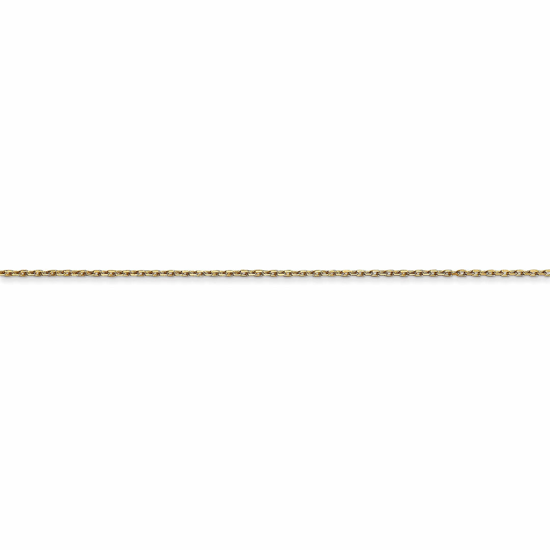 Lovely Rita's Chains 14k Yellow Gold 0.80mm Solid D.C Cable Chain