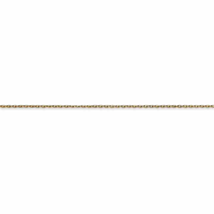 Lovely Rita's Chains 14k Yellow Gold 0.80mm Solid D.C Cable Chain