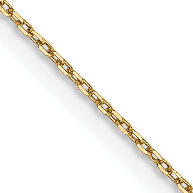 Lovely Rita's Chains 14k Yellow Gold 0.80mm Solid D.C Cable Chain