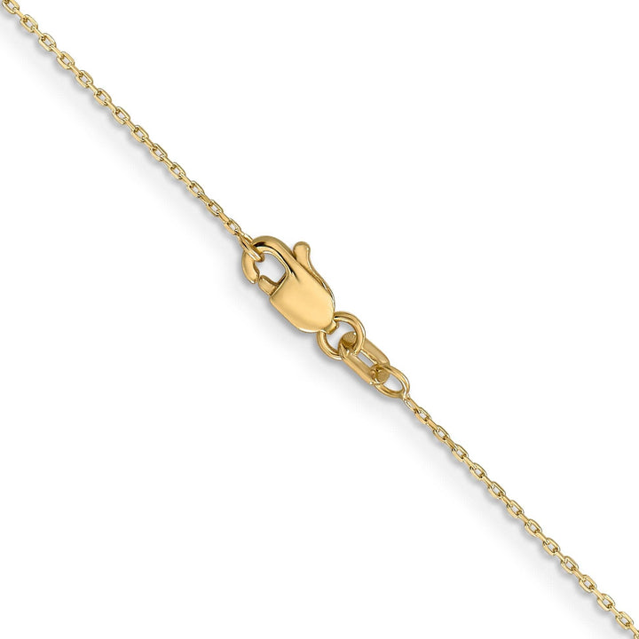 Lovely Rita's Chains 14k Yellow Gold 0.80mm Solid D.C Cable Chain