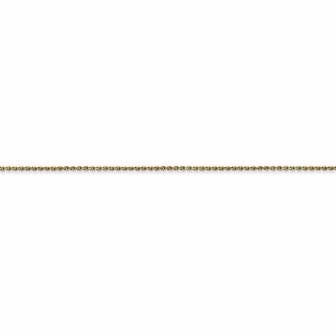 Lovely Rita's Chains 14k Yellow Gold 0.80mm wide Round Link Cable Chain