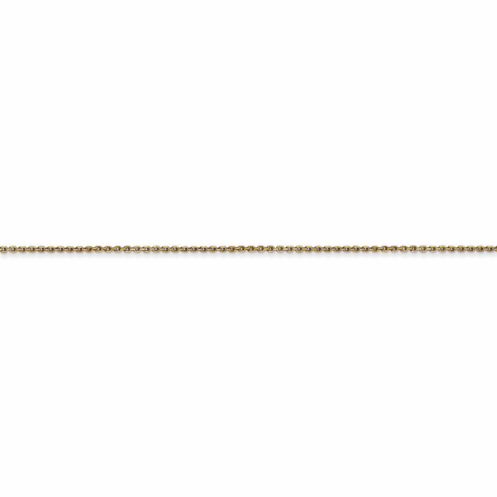 Lovely Rita's Chains 14k Yellow Gold 0.80mm wide Round Link Cable Chain