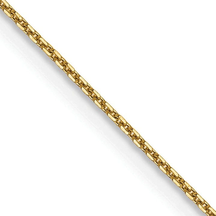 Lovely Rita's Chains 14k Yellow Gold 0.80mm wide Round Link Cable Chain