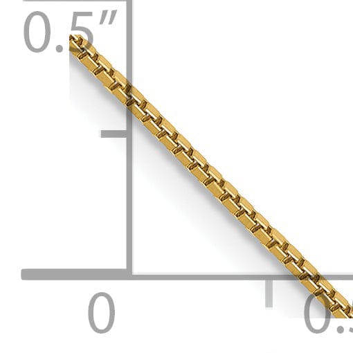 Lovely Rita's Chains 14k Yellow Gold 0.90mm Polish Solid Box Chain