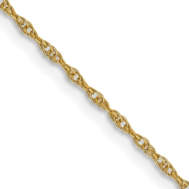 Lovely Rita's Chains 14K Yellow Gold 0.95mm Carded Cable Rope Chain