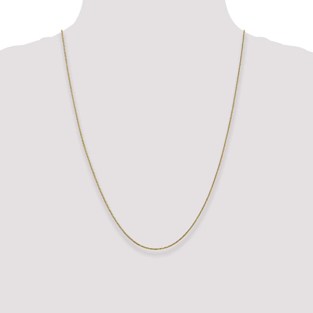 Lovely Rita's Chains 14k Yellow Gold 0.95mm Solid Twisted Box Chain