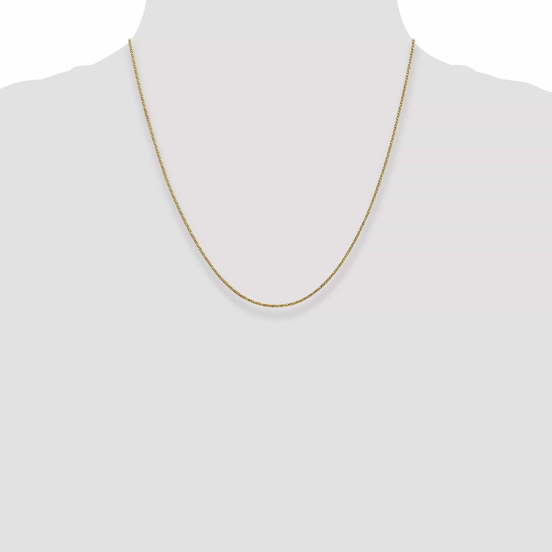 Lovely Rita's Chains 14k Yellow Gold 0.95mm Solid Twisted Box Chain