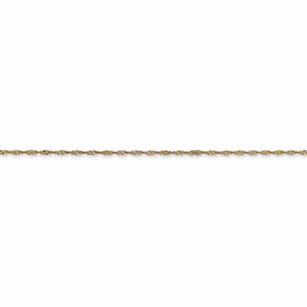 Lovely Rita's Chains 14k Yellow Gold 1.00-mm wide Singapore Carded Chain